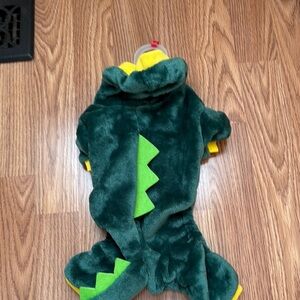 Green Dinosaur Pet Costume